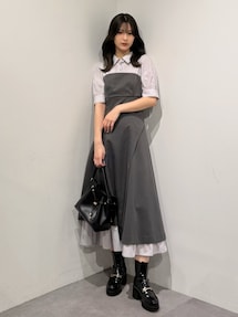 シャツドッキングベアワンピース｜マーキュリーデュオ（MERCURYDUO