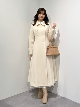 「アイテム（ブーツ）」を使った、mihoさん（レディース・163cm）の冬コーディネート