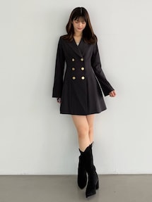 【みづき】2WAYフィットアンドフレアジャケットワンピース 2WAYフィットアンドフレアジャケットワンピース｜マーキュリーデュオ