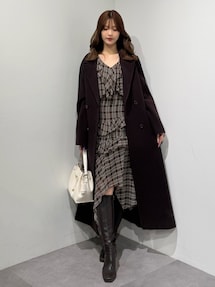 ラッフルイレヘムロングワンピース｜マーキュリーデュオ（MERCURYDUO