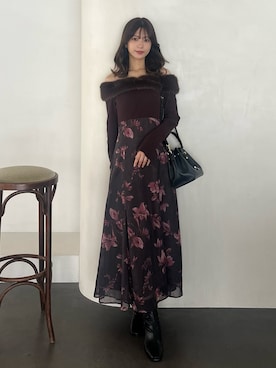 mihoさん（骨格ウェーブ・レディース・163cm）の冬コーディネート