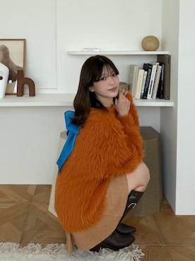 「ガーリーコーデ」｜「アイテム（ブーツ）」を使った、mihoさん（レディース・163cm）の秋コーディネート