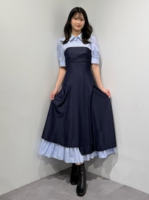 シャツドッキングベアワンピース｜マーキュリーデュオ（MERCURYDUO