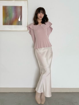 「ナロースカート」｜mihoさん（レディース・163cm）の秋コーディネート