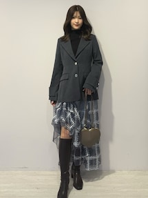 セットアップ着用可】フィットアンドフレアジャケット｜マーキュリー