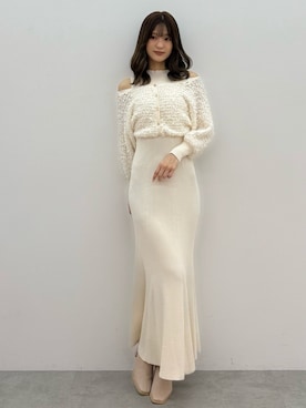 「アイテム（ワンピース）」を使った、mihoさん（レディース・163cm）の秋コーディネート