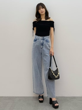 「アイテム（ハンドバッグ）」を使った、mihoさん（レディース・163cm）の夏コーディネート