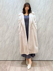 フェイクファーロングコート｜マーキュリーデュオ（MERCURYDUO