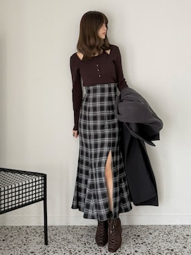 mihoさん（骨格ウェーブ・レディース・163cm）の秋コーディネート