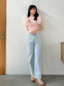 ボリュームチュールフリルニット｜マーキュリーデュオ（MERCURYDUO
