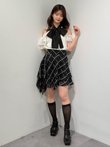 アメスリラッフルボウタイブラウス｜マーキュリーデュオ（MERCURYDUO
