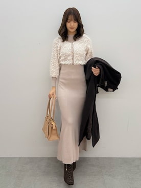 「アイテム（ワンピース/ドレス）」を使った、mihoさん（レディース・163cm）の秋コーディネート