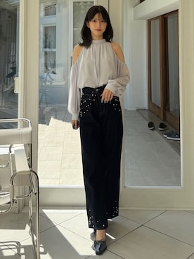 「ブラウスコーデ」｜mihoさん（レディース・163cm）の秋コーディネート