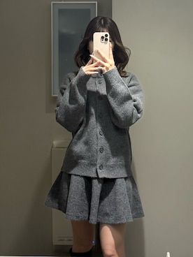 「セットアップスタイル」｜「アイテム（ワンピース/ドレス）」を使った、mihoさん（レディース・163cm）の秋コーディネート