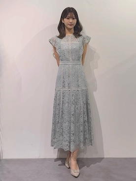 「アイテム（ドレス）」を使った、mihoさん（レディース・163cm）の秋コーディネート
