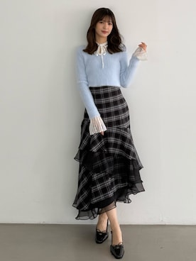 「レイヤード」｜mihoさん（レディース・163cm）の秋コーディネート