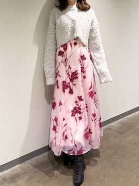 「アイテム（カーディガン/ボレロ）」を使った、mihoさん（レディース・163cm）の秋コーディネート