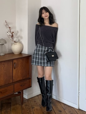 「アイテム（バッグ）」を使った、mihoさん（レディース・163cm）の秋コーディネート