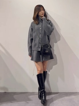 「ハイネックニット」｜mihoさん（レディース・163cm）の秋コーディネート