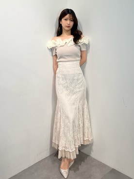 「MERCURYDUO（マーキュリーデュオ）のアイテム（パンプス）」を使った、mihoさん（レディース・163cm）の夏コーディネート