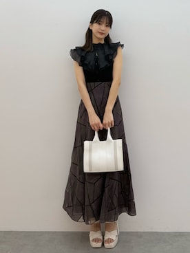 「アイテム（トートバッグ）」を使った、mihoさん（骨格ウェーブ・レディース・163cm）の夏コーディネート