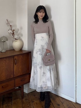 「アイテム（ワンピース/ドレス）」を使った、mihoさん（レディース・163cm）の秋コーディネート