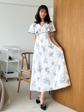 「アイテム（パンプス）」を使った、mihoさん（レディース・163cm）の夏コーディネート