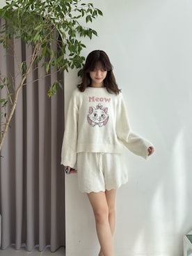 「アイテム（ルームウェア）」を使った、mihoさん（レディース・163cm）の秋コーディネート