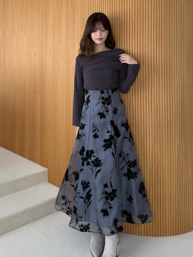 「アイテム（ブーツ）」を使った、mihoさん（レディース・163cm）の秋コーディネート