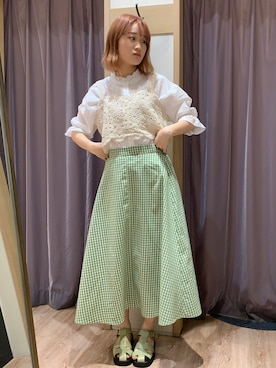 「いまどきジャケット写真」｜「アイテム（その他トップス）」を使った、origoto16さん（レディース・165cm）の春コーディネート