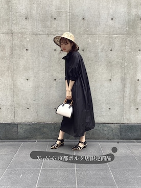 「Te chichi CLASSIC（テチチクラシック）のアイテム（帽子）」を使った、origoto16さん（レディース・165cm）の春コーディネート