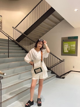 飯嶋菜奈さん（レディース・153cm）の夏コーディネート