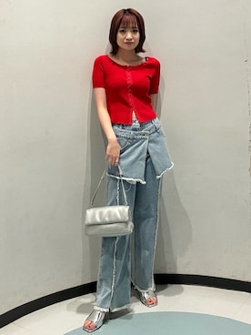 飯嶋菜奈さん（レディース・153cm）の夏コーディネート