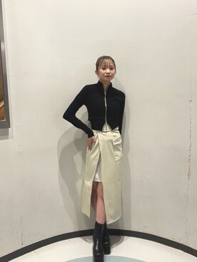 飯嶋菜奈さん（レディース・153cm）の秋コーディネート