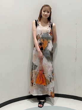 飯嶋菜奈さん（レディース・153cm）の夏コーディネート