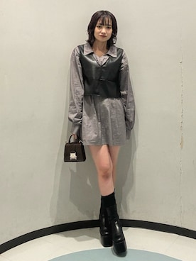 飯嶋菜奈さん（レディース・153cm）の秋コーディネート