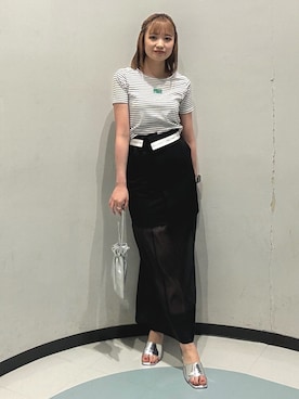 飯嶋菜奈さん(レディース・153cm)の夏コーディネート