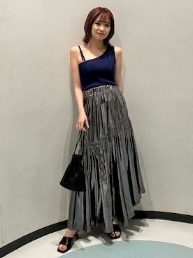 飯嶋菜奈さん（レディース・153cm）の夏コーディネート