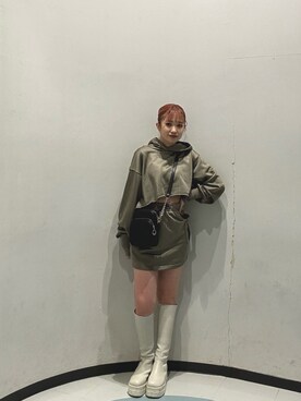 飯嶋菜奈さん(レディース・153cm)の冬コーディネート