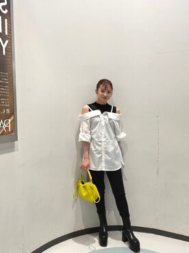 飯嶋菜奈さん（レディース・153cm）の夏コーディネート