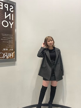 飯嶋菜奈さん(レディース・153cm)の秋コーディネート