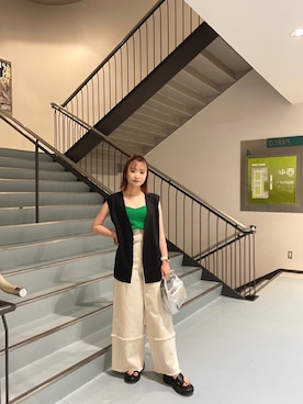 飯嶋菜奈さん（レディース・153cm）の春コーディネート