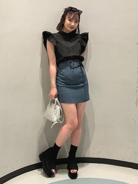 飯嶋菜奈さん（レディース・153cm）の春コーディネート