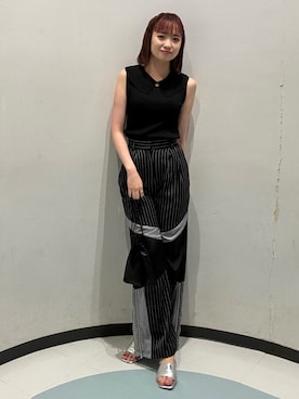 飯嶋菜奈さん(レディース・153cm)の夏コーディネート