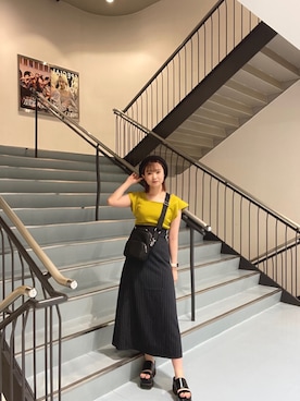 飯嶋菜奈さん(レディース・153cm)の夏コーディネート