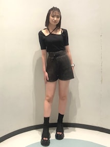 チャネルルサン専用　ーMURUA ブラック オープントゥブーティ チャネルルサン専用 ーMURUA ブラック オープントゥブーティ