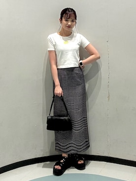 飯嶋菜奈さん（レディース・153cm）の夏コーディネート