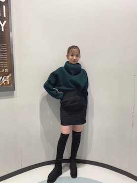 飯嶋菜奈さん（レディース・153cm）の秋コーディネート