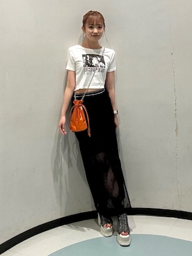 飯嶋菜奈さん（レディース・153cm）の夏コーディネート