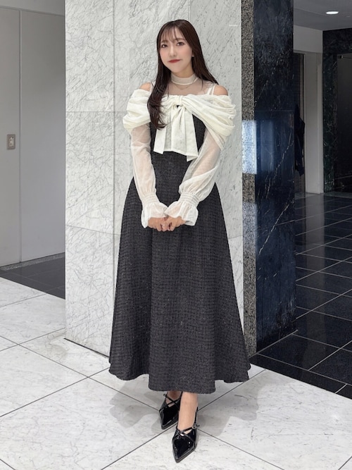 dazzlin ビッグリボンドレス ブラック Sサイズ dazzlin ビッグリボンドレス ブラック Sサイズ dazzlin（ダズリン